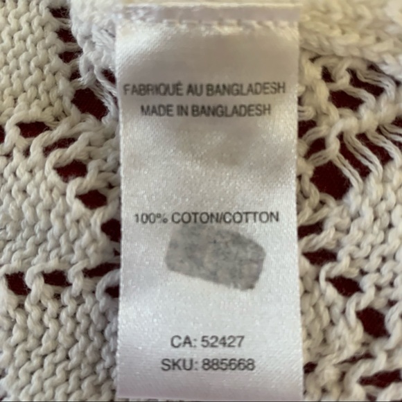 Classic Editions White Lacy Sweater - Picture 4 of 5